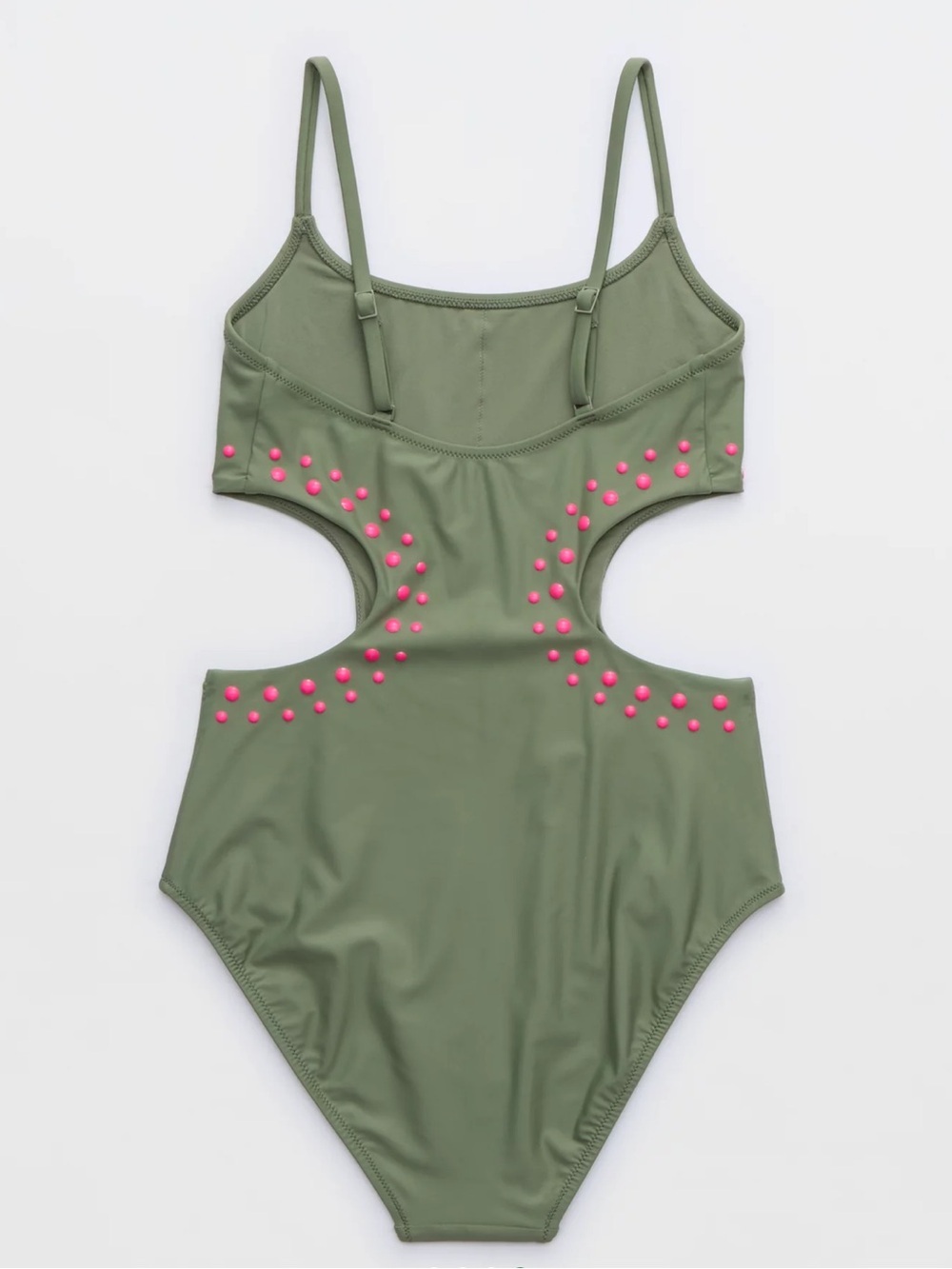 NWT Aerie Cut Out Full Coverage One Piece Swimsuit - Picture 2 of 6